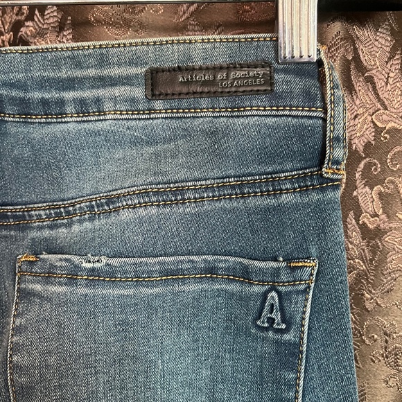 Articles of Society Frayed Jean Skinny Crop Size 28 New Condition NWT - Picture 8 of 13